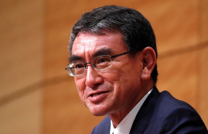 Japan's investors raise bets on Kono in leadership race