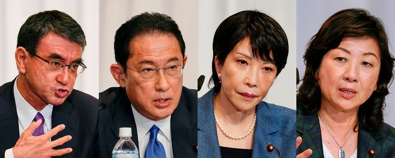 Japan PM candidates deny toning down views on nuclear, gender issues to attract votes