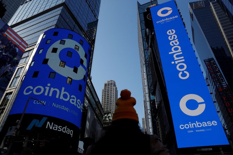 盘前异动:美股区块链概念股集体下挫,Coinbase跌近5%
