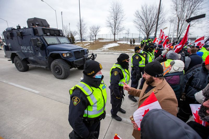 U.S.-Canada bridge reopens after police clear protesters