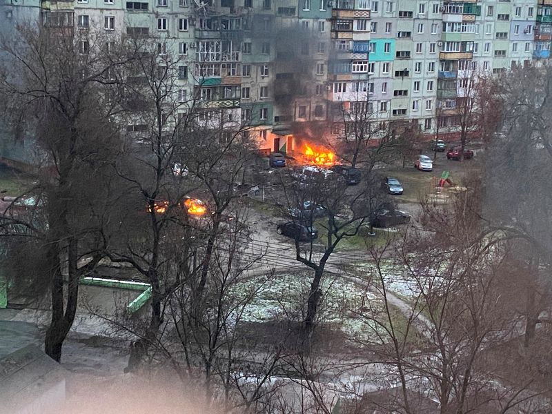Ukraine decries 'immoral' stunt after Moscow says it will let civilians flee - to Russia