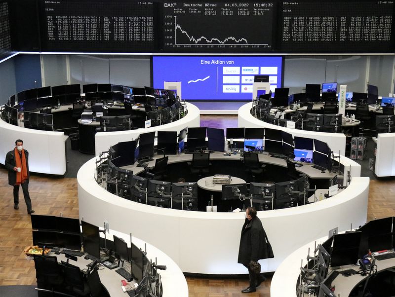 European shares skid to 1-year low on Russia oil ban prospects