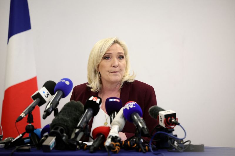 Far-right candidate Le Pen calls Macron France's most 'authoritarian' president