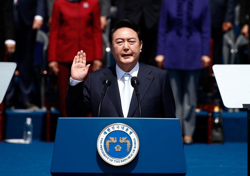 S.Korea's Yoon says N.Korea poses threats but door open for talks