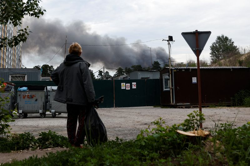 Russia strikes Kyiv for first time in weeks as battle rages in east