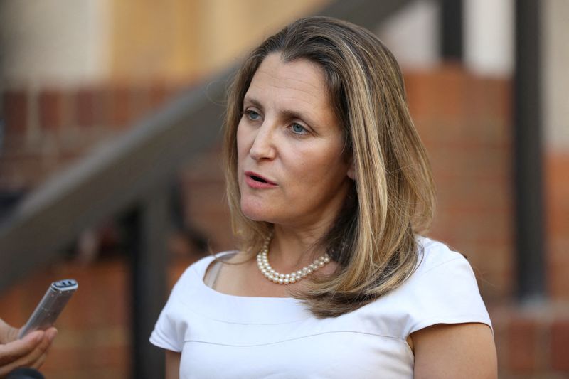 Yellen, Canada's Freeland present united front on Ukraine, economic challenges