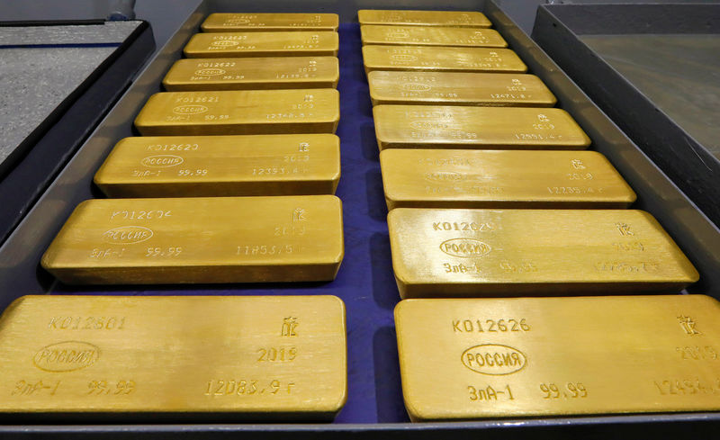Gold Up Over Weakening Dollar Amid Growth Fears