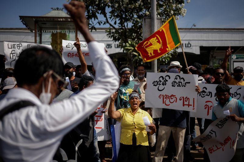 Sri Lanka's parliament votes for a new president as protesters wait